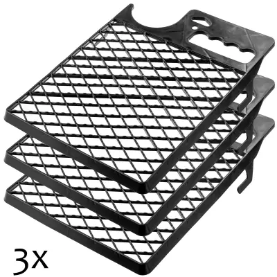 Majhna šilkarska mreža 230x305 mm za valjček crne boje s điljelom za vedro 3 kose