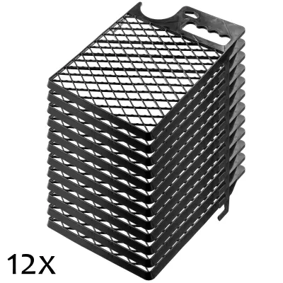 Majhna šilkarska mreža 230x305mm za valjček crne boje s điljelom za vedro 12 kosov