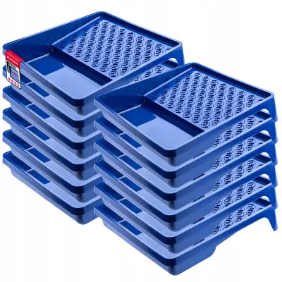 Pladenj za boju velik 320x350 mm za valjček za barvanje, komplet pladnjev za valjčke, 12 komada