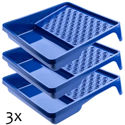 pladenj za boju velik 320x350 mm za valjček za barvanje komplet pladnjev za valjčke 3 kosi