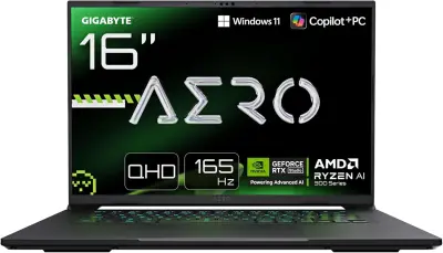 Otvorena ambalaža - Laptop Gigabyte Aero X16 2WHA3DEC65AP / Ryzen 9 / RAM 16 GB / SSD Pogon / 16,0″ WQXGA