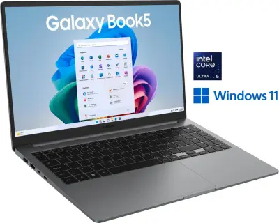 Otvorena ambalaža - Laptop Samsung Galaxy Book5 / Core Ultra 5 / RAM 16 GB / SSD Pogon / 15,6″ FHD