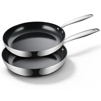 BE Living Set tava Essential Black 24-28 cm nehrđajući čelik