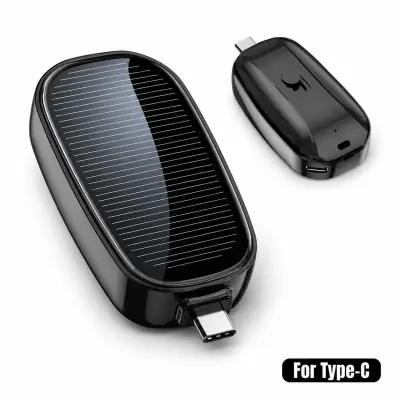 Solarni punjač za telefon na privjesku za ključeve, 5 W, vodootporan, USB-C/Lightning | POWERWING Type-C