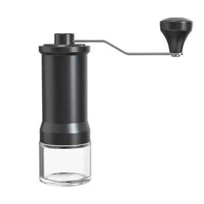 Ručni mlin za kavu, crni, keramički žrvanj za pour-over