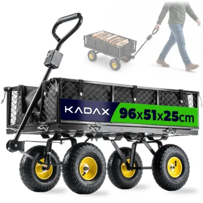Vrtni voziček Transportna překlošenka za samokolnico 300 kg s ponjavom Velika