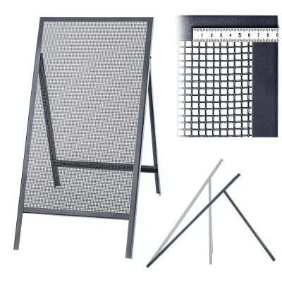 gradbeno sito za pesek, žemo, zidake, 120x60cm, gramoz, mreža 6mm