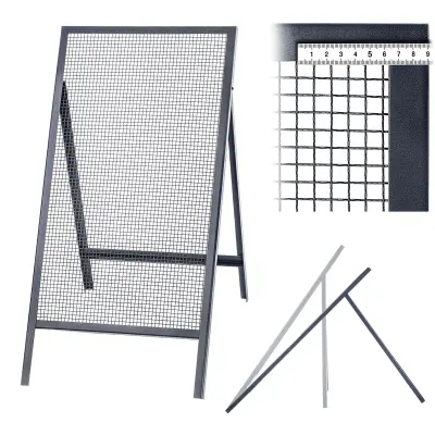gradbeno sito za pesek, žemo, zidake, 120x60cm, gramoz, mreža 10mm