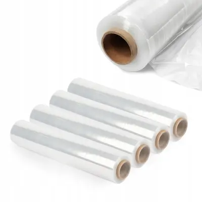 Stretch folija XL Stretch 2,5 kg prozorna, moćna, neprozorna, brezbarvna, rola 4x