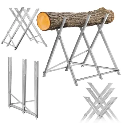 Stojalo za raženje lesa, zložljino, kovinsko, 150 kg