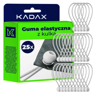 Elastična guma s čljekom Komplet guma za ponjavo Pritrdilo za ponjavo 15 cm 25 kosov
