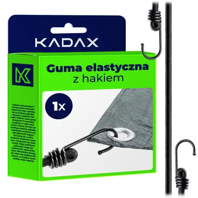 Elastična gumasta vrv s kovinskim kavljem 109 cm za pritjevnje ponjava za praggagio