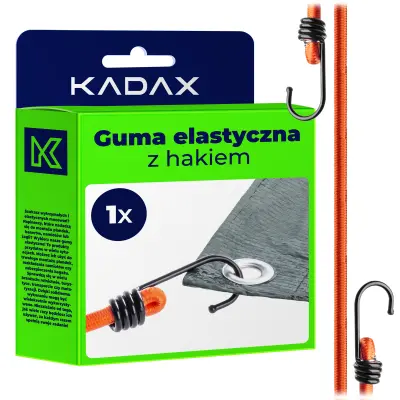 Elastična gumasta vrv s kovinskim kavljem 71 cm za pritjevnje ponjava za praggagio