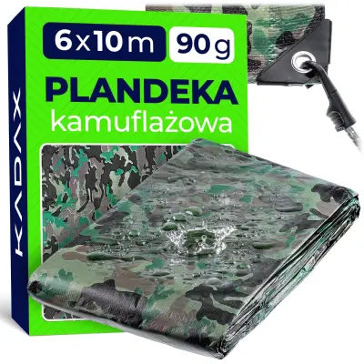 ponjava debela voododporna, UV zabejena 6x10M 90G jaka prevleka