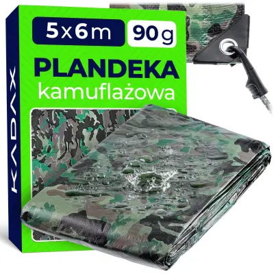 debela ponjava, vodoodporna, UV vegilena, 5x6M 90G jaka prevleka