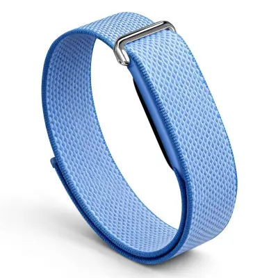 Kompatibilna Fitbit Air najlonska traka s službenim metalnim dijelovima Blue