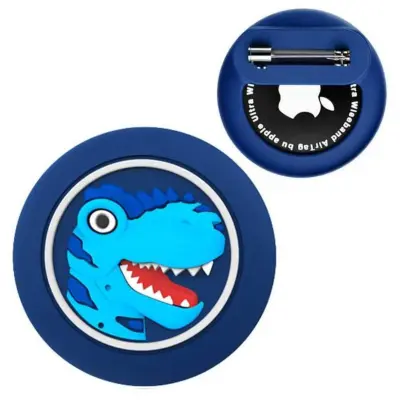 Lagana silikonska zaštitna navlaka s iglom za AirTag 1/2 Dark Blue
