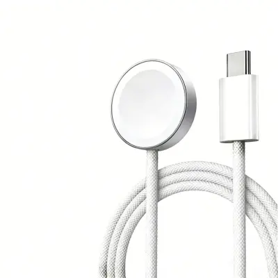 Punjač kompatibilan s Apple Watch – USB-A pleteni aluminij 100cm
