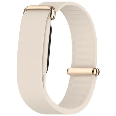 Silikonska narukvica s metalnom kopčom za Fitbit Air, 30.37x1.73cm Beige