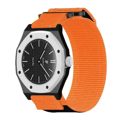 Najlon remen s čičkom za Audemars Piguet za Swatch 21cmx3cm Orange