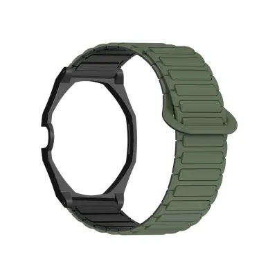 Silikonski remen za modifikaciju AP x Swatch, magnetski I-gredni Green+Black