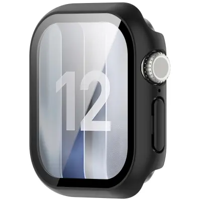 Zaštitno kućište s integriranim staklom za Apple Watch S12, 2 kom Black