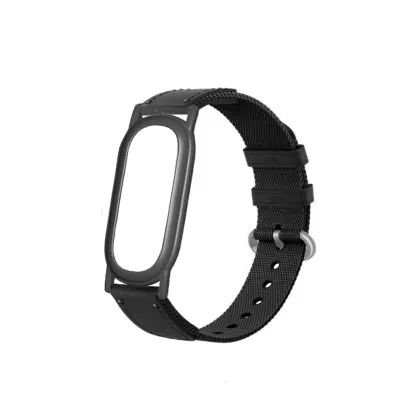 Pleteni spoj platneni remen Nylon+PC, udoban i izdržljiv za Fitbit Air Black