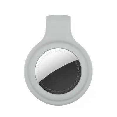 Zaštitna silikonska futrola s kopčom za Apple AirTag 2 Gray