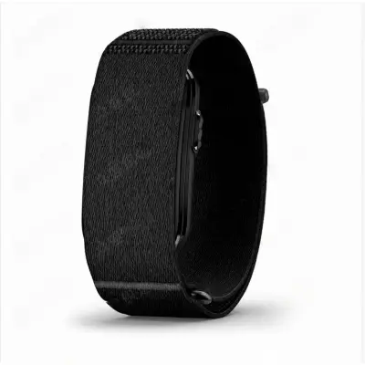 Narukvica kompatibilna s Garmin CIRQA – tkanina twill najlon, velcro Black