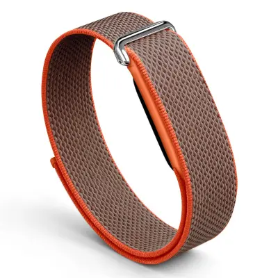Kompatibilna Fitbit Air najlonska traka s službenim metalnim dijelovima Orange