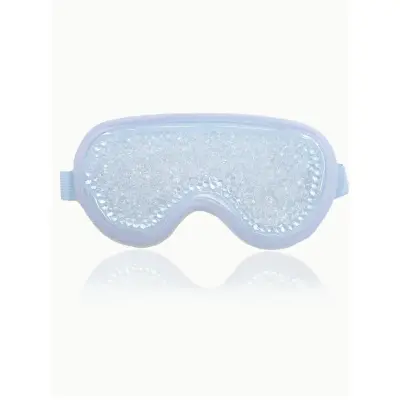 Gel maska za oči za toplo i hladno, PVC perle, plišani poklopac LightBlue