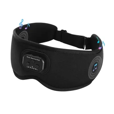 Bluetooth 3D maska za spavanje s ledenom svilom, 100% zatamnjenje