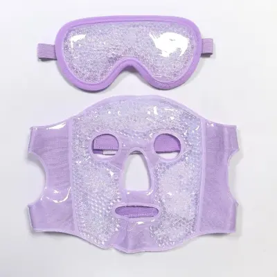 Set gel kuglica za lice i oči za toplu i hladnu terapiju Purple