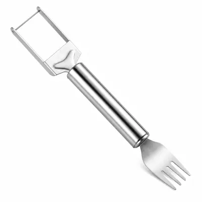 2-u-1 rezač voća i vilica od nehrđajućeg čelika za lubenicu i ostalo voće | MELOFORK