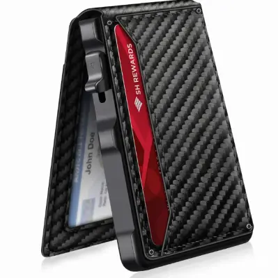 Tanki novčanik za kartice s RFID zaštitom, automatskim izbacivanjem i prostorom za do 14 kartica | CARDPOP