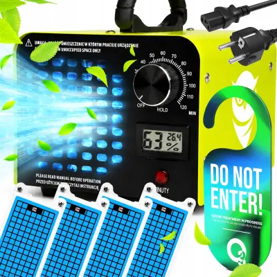 Generator ozona od 155 W, uklanjanje mirisa 70 g/h, ozonator s LCD zaslonom