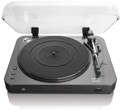 Gramofon LENCO LBT-120BK, bluetooth, USB A, MP3, crni