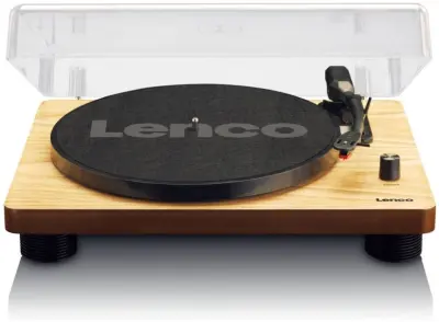 Gramofon LENCO LS-50WD, RCA, USB kodiranje, sa zvučnicima, drveni