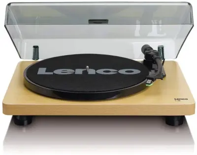Gramofon LENCO L-30WD, RCA izlaz, USB B PC kodiranje, 33 i 45 RPM, Audio-Technica AT3600 cartridge, wood