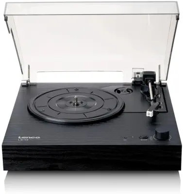 Gramofon LENCO LS-15BK, Bluetooth 5.3, RCA, 3.5mm, ugrađeni zvučnici, crni