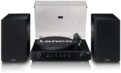 Gramofon LENCO LS-700BK, Bluetooth 5.2, RCA, vanjski zvučnici, crni