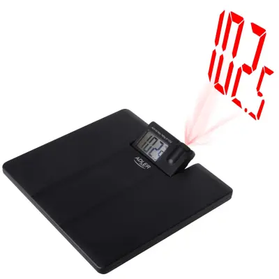 Digitalna osobna vaga do 180 kg LCD s projektorom crne boje