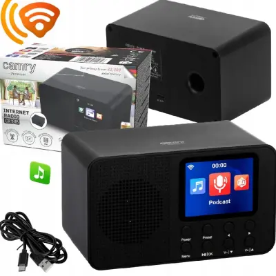 WIFI internetski radio LCD 2,4″ 25.000 BT radio postaja i alarm