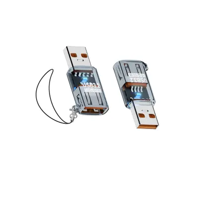 USB 3.2 adapter muško-ženski, 2 komada, do 10 Gbps Blue
