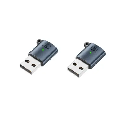 USB 3.0 muški na TF (microSD) adapter 2-pack, aluminij i PVC DarkGrey