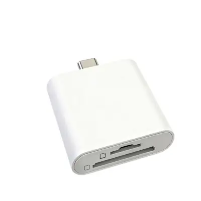 Visokobrzinski USB 3.0 Type-C čitač kartica SD/TF, bijeli