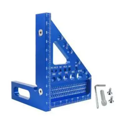 Precizni 90° aluminijski ugaoni kvadrat za drvo — točno označavanje Blue