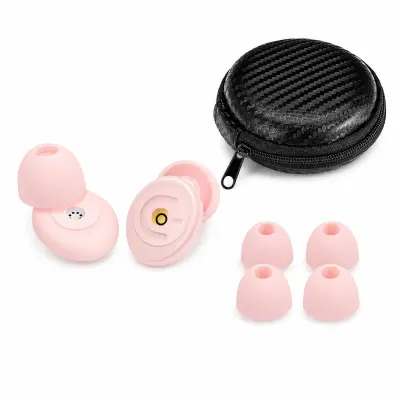 Silikonski čepići za uši s filtrom za san i putovanja Pink