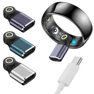 Magnetski adapter za punjenje pametnog prstena, 2 kom. Black