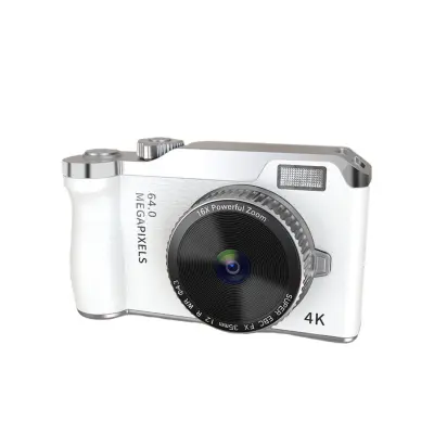 Digitalni fotoaparat CCD, HD dvostruke leće, 16x optički zum White
